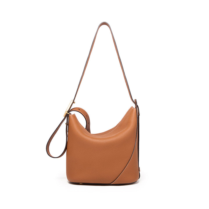 T.QING Ease Bucket Bag #color_gold-brown