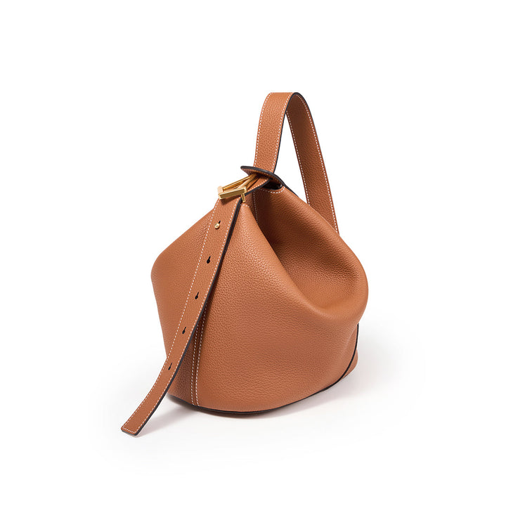 T.QING Ease Bucket Bag #color_gold-brown