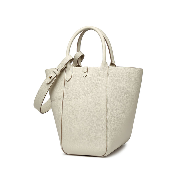 TQING Large Butterfly Tote Bucket Bag #color_cream-white