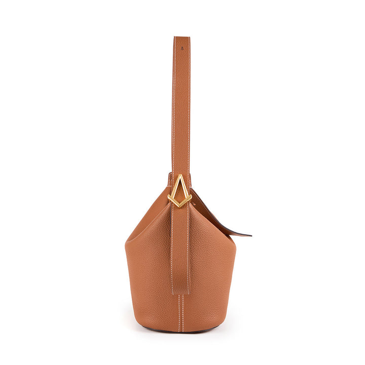 T.QING Ease Bucket Bag #color_gold-brown