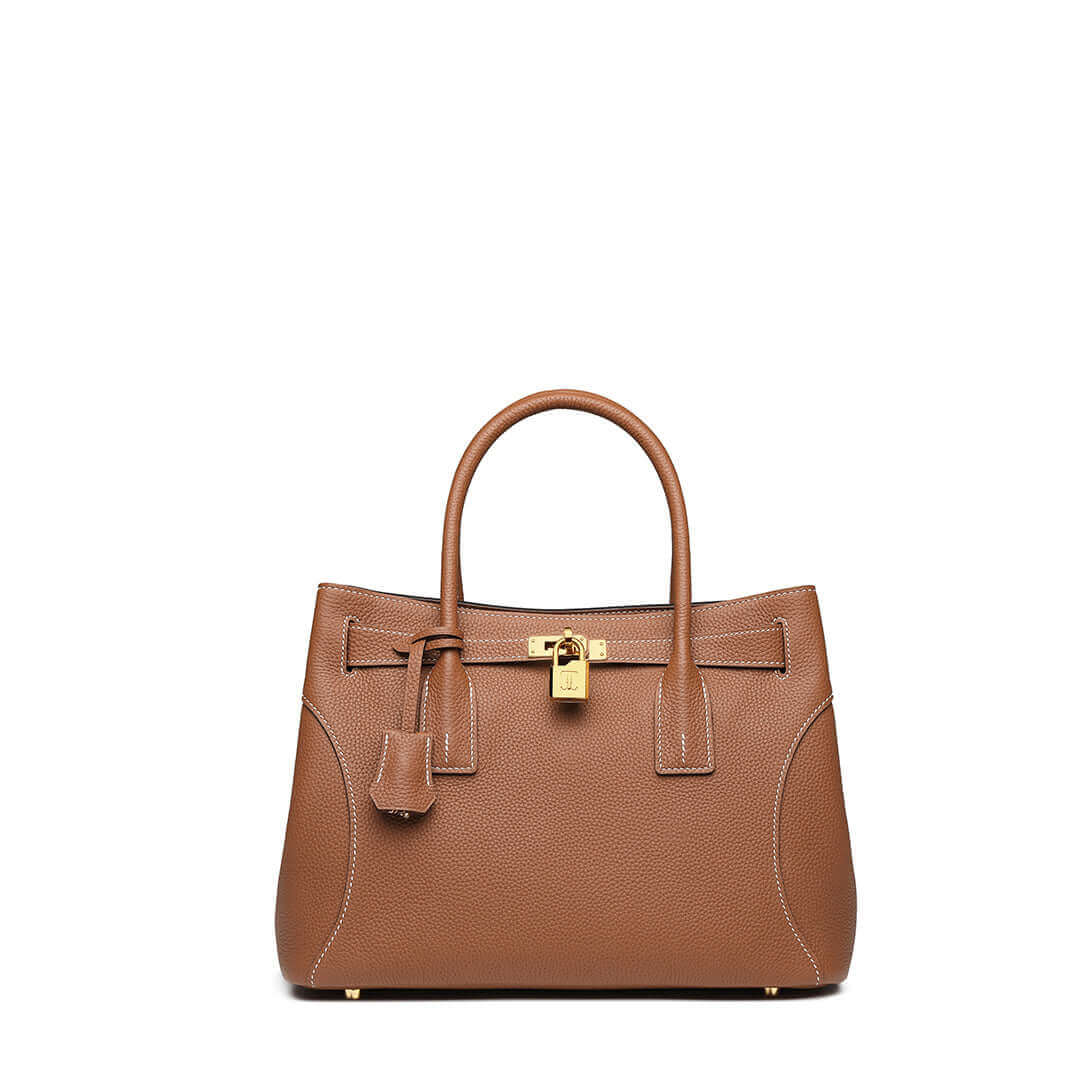 T.QING Slender Waist Tote Bag #color_gold-brown