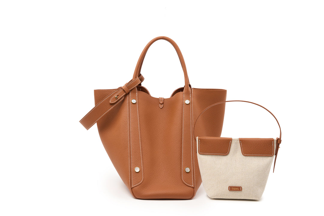 Butterfly Leather Tote Bag