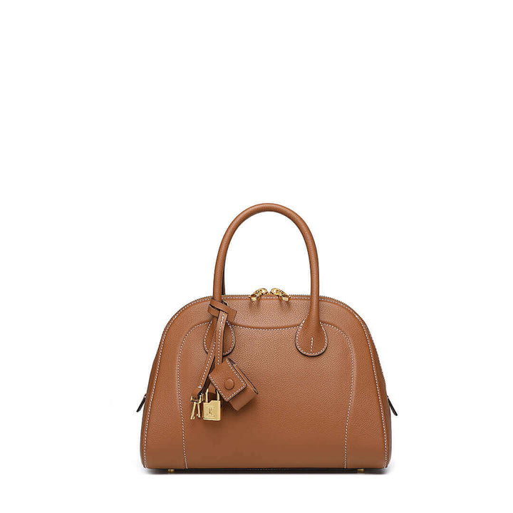 TQING Shell Tote Bag #color_gold-brown