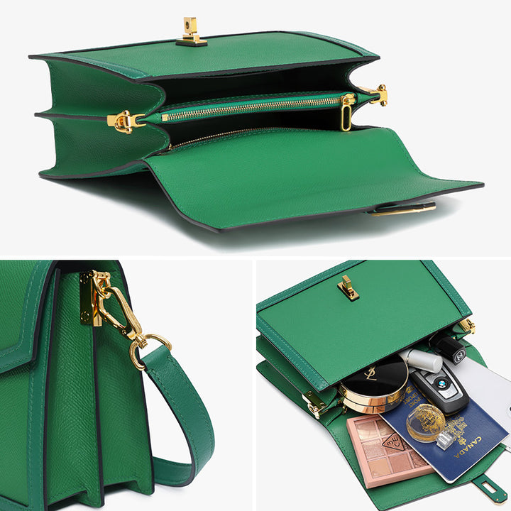 TQING Colorful Crossbody Bag #color_green