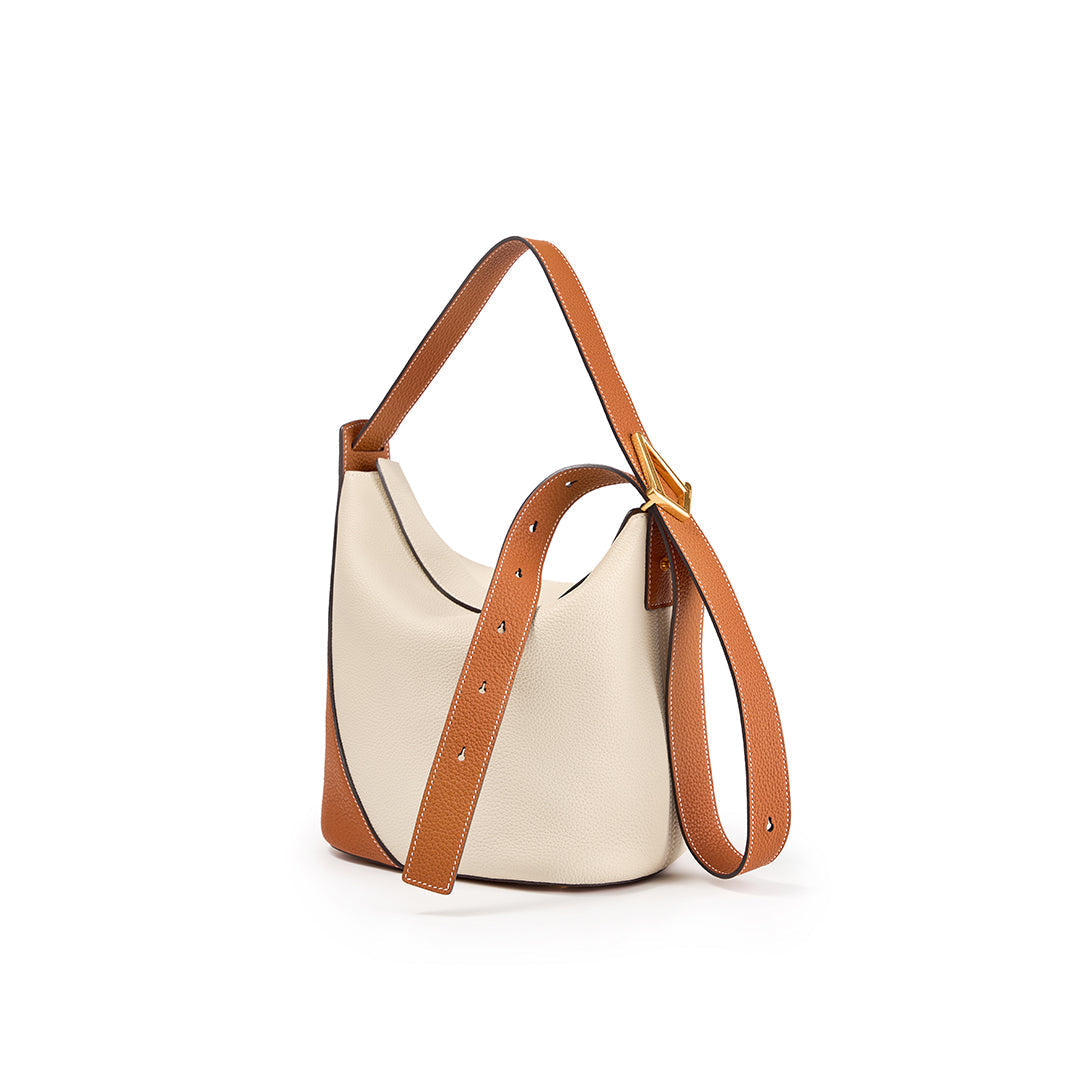 T.QING Ease Bucket Bag #color_beige-golden-brown