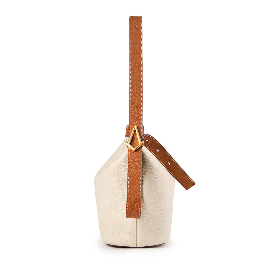 T.QING Ease Bucket Bag #color_beige-golden-brown