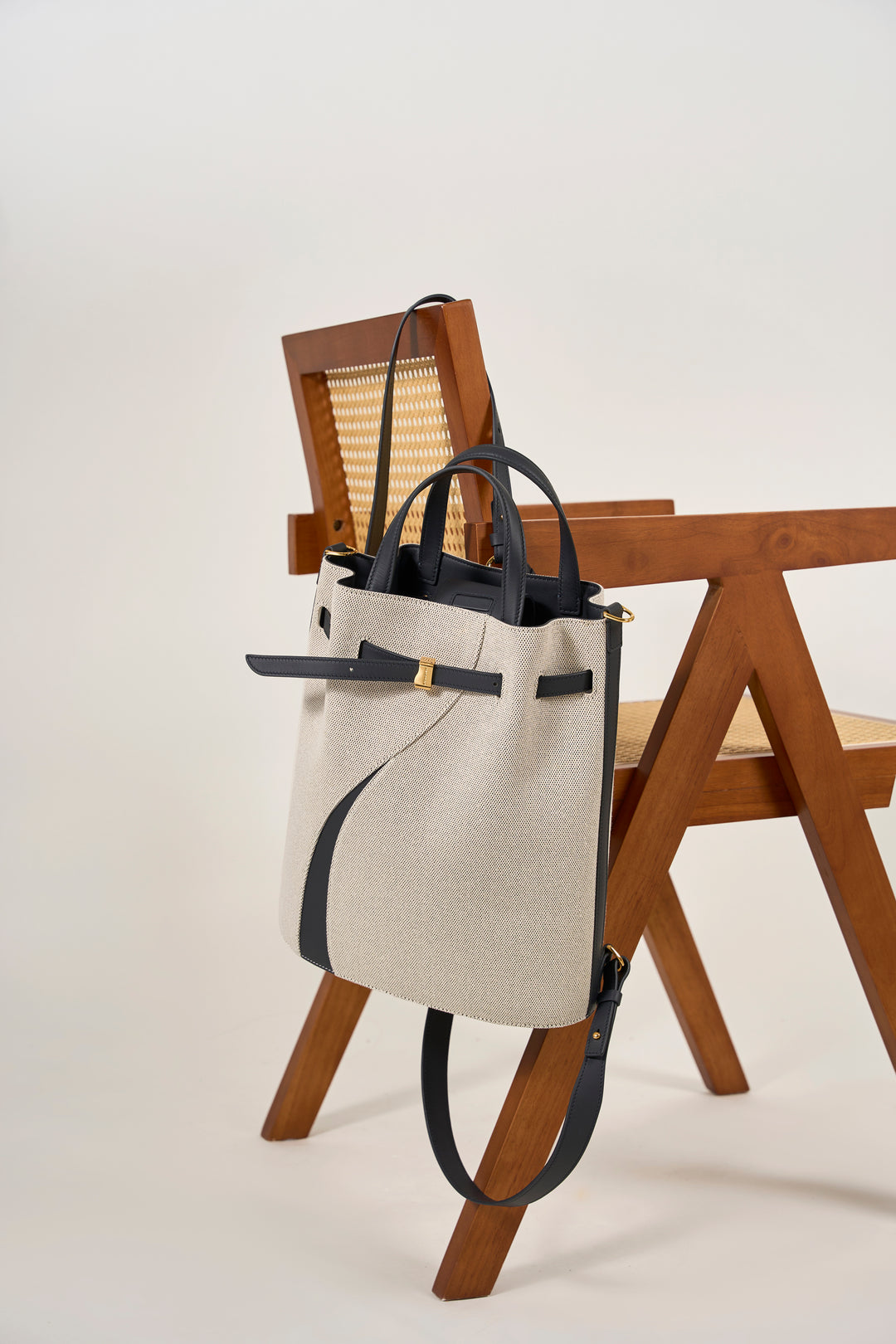 Functional Leather Bucket Bag Big Size