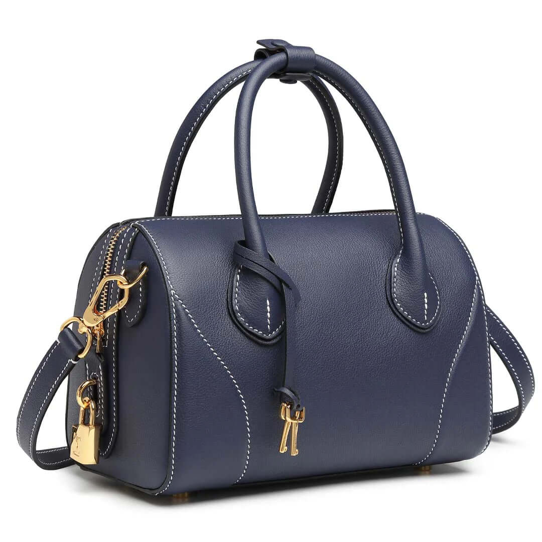 TQING Slender Waist Boston Tote Bag #color_blue