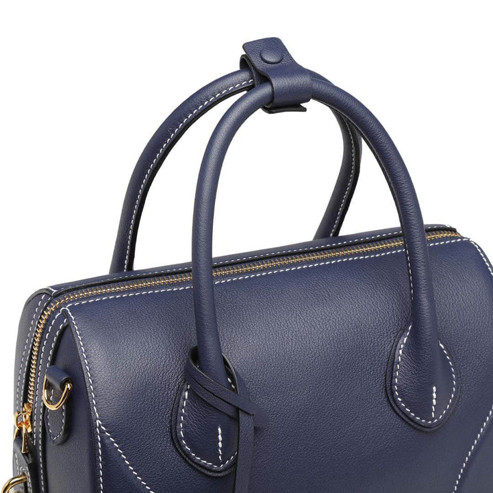 TQING Slender Waist Boston Tote Bag #color_blue