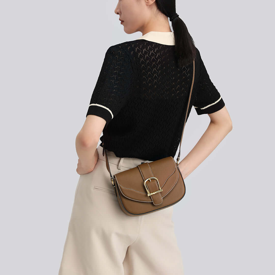 TQING Couplet Crossbody Saddle Bag #color_brown