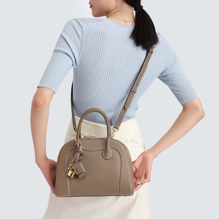 TQING Shell Tote Bag Crossbody Bag #color_etoupe