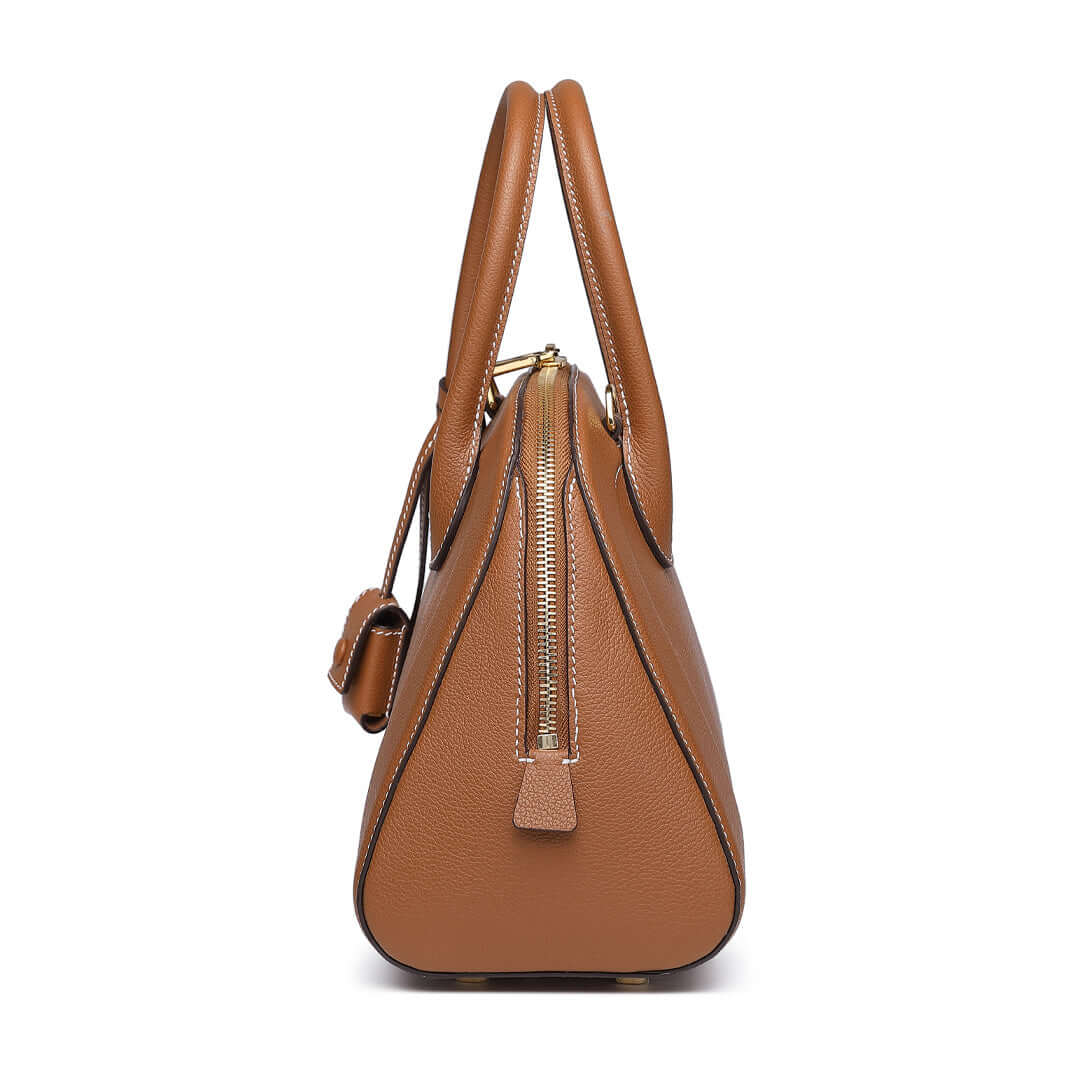 TQING Shell Tote Bag #color_gold-brown