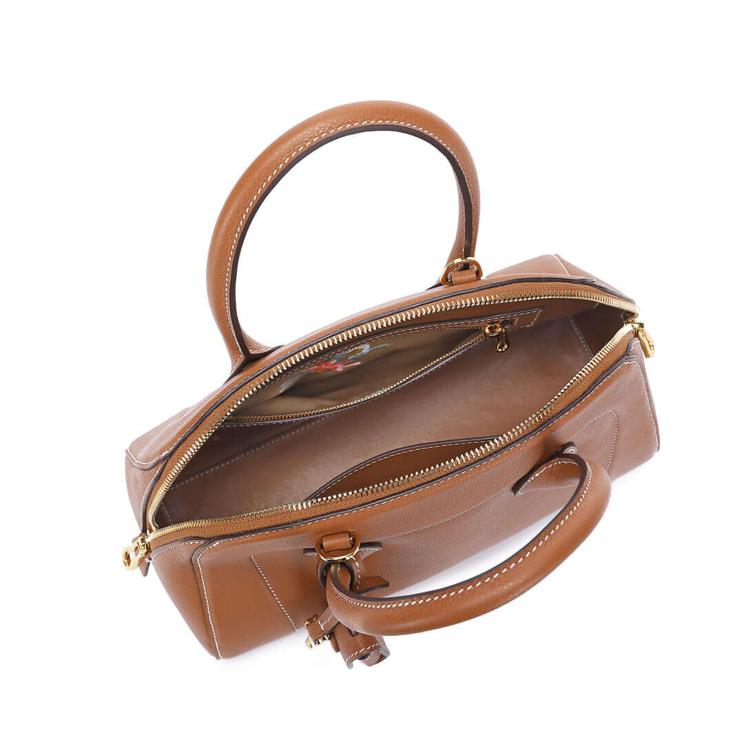 TQING Shell Tote Bag #color_gold-brown