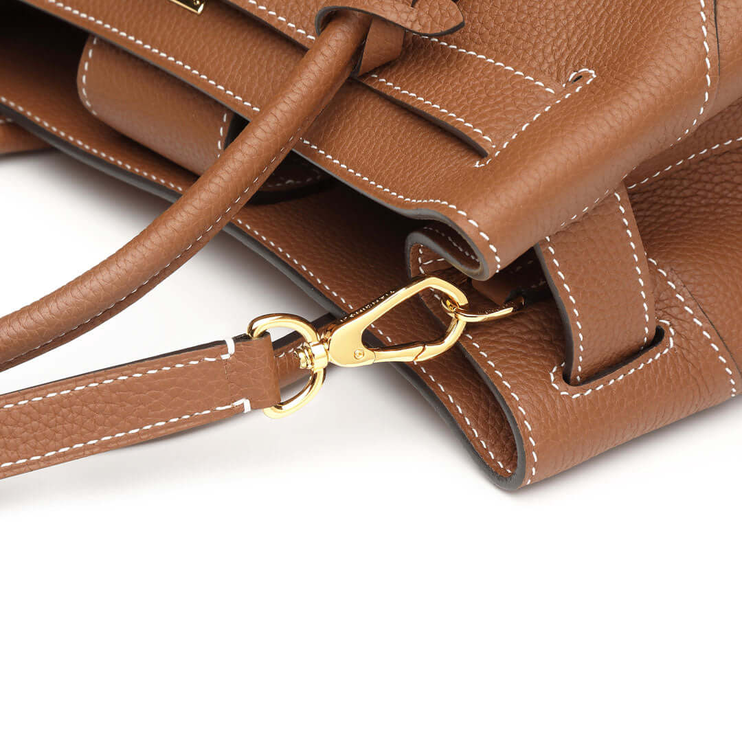TQING Slender Waist Tote Bag #color_gold-brown