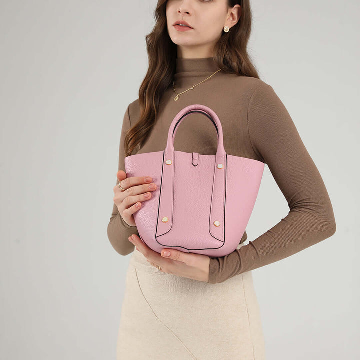 TQING Small Butterfly Bucket Bag #color_mauve-sylvestre