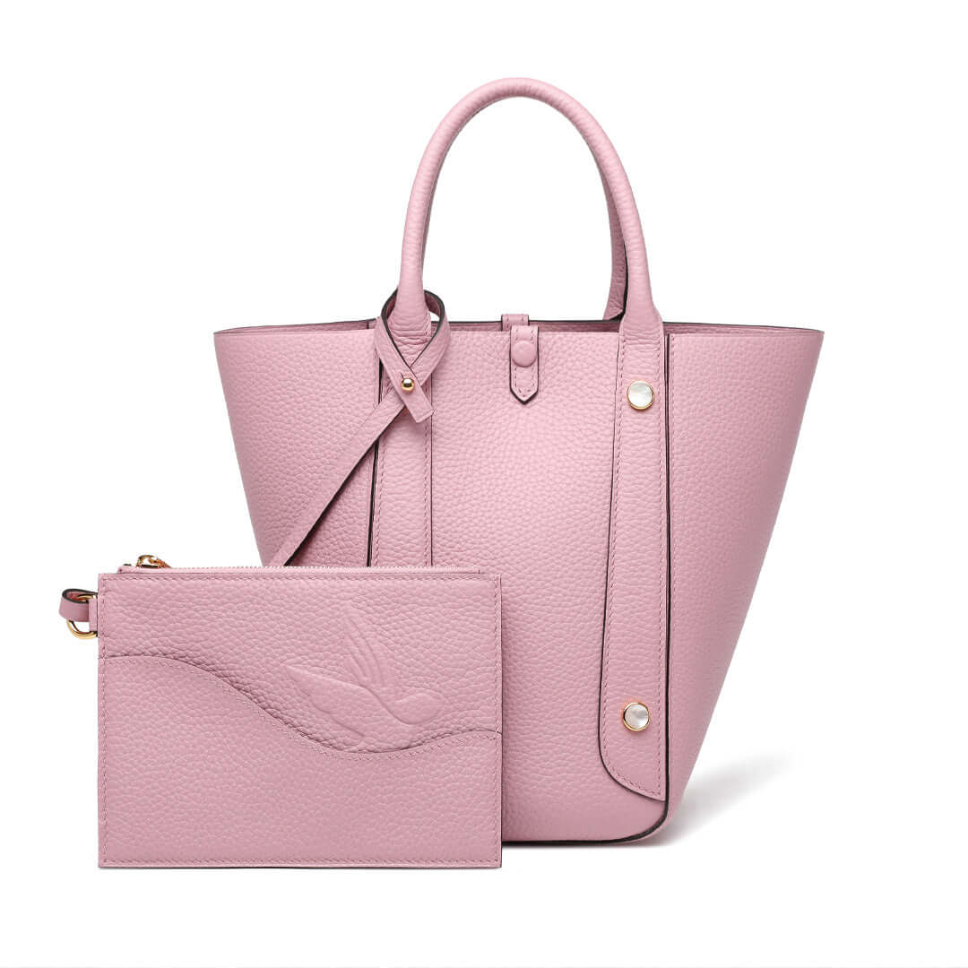 TQING Small Butterfly Bucket Bag #color_mauve-sylvestre