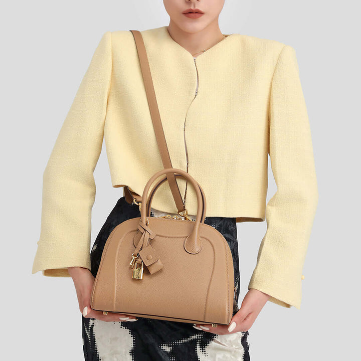 TQING Shell Tote Bag Crossbody Bag #color_milk-tea