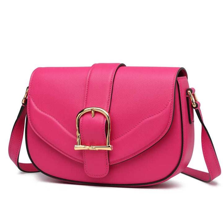 TQING Couplet Crossbody Saddle Bag #color_pink