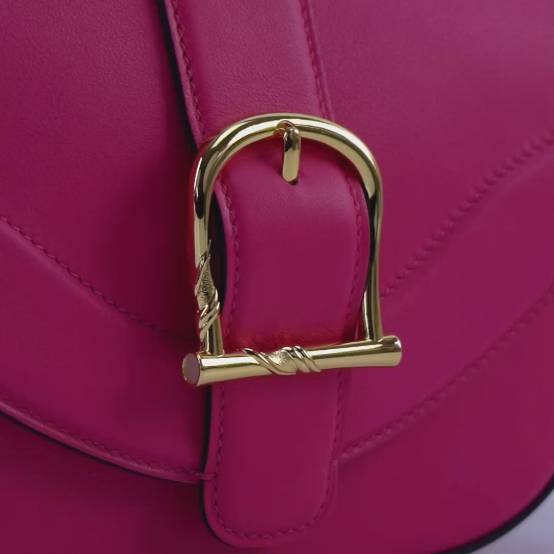 TQING Couplet Crossbody Saddle Bag Video #color_pink